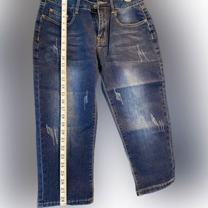 Denim Skinny Jean Capris